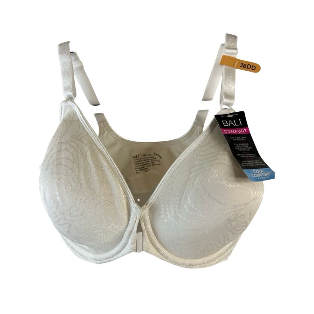 Bali 36DD Cool Nights White FC bra $48‎